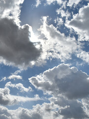 blue sky with clouds