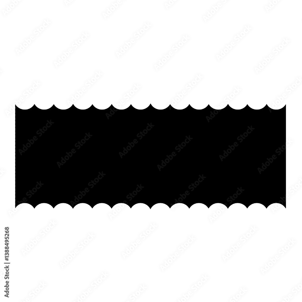 Poster black shape element with copy space