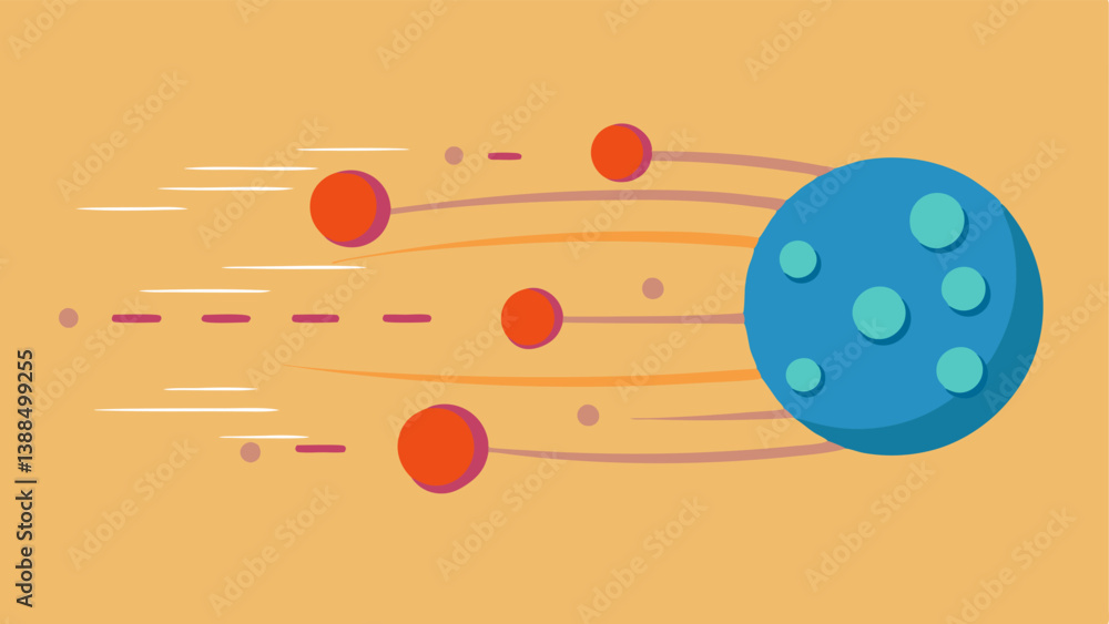 Poster nano particle action a dynamic illustration of nano particles actively moving towards the skin surfa