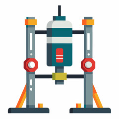 Fototapeta premium toy train isolated on white