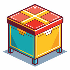 set of colorful boxes