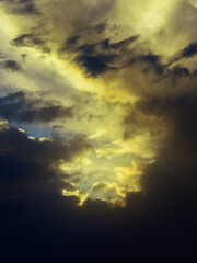 clouds and sun