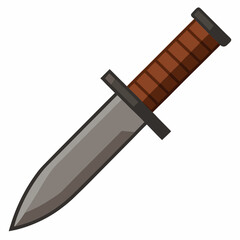 hunting knife isolated on white