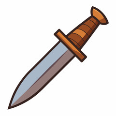 vector illustration of a sword