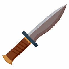 hunting knife isolated on white background