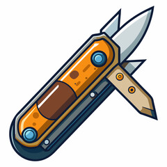 vector illustration of a knife