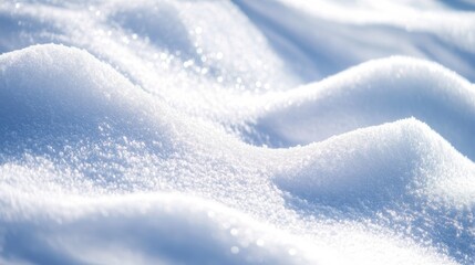 Pristine crystalline snow texture