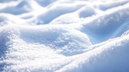 Pristine crystalline snow texture