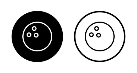 Bowling icon logo design. bowling ball and pin sign and symbol.