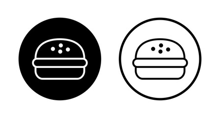 Fototapeta premium Burger icon logo design. burger sign and symbol. hamburger