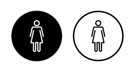 Female icon logo design. woman sign and symbol