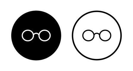 Glasses icon logo design. Glasses sign and symbol