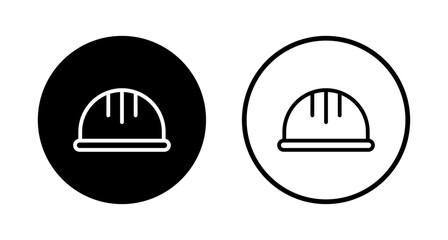 Helmet icon logo design. Motorcycle helmet sign and symbol. Construction helmet icon. Safety helmet