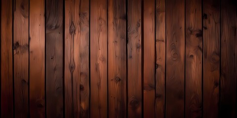 A close-up of dark brown wooden planks, symbolizing natural materials and rustic texture, suitable for background and design projects.