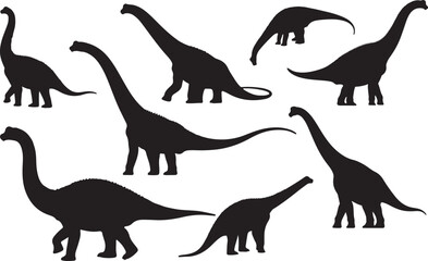 Brachiosaurus Silhouettes