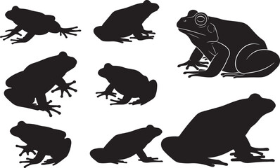 Bullfrog Silhouettes