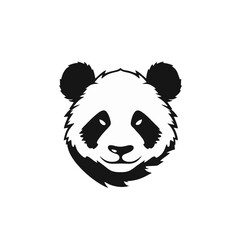 Panda head with black and white icon.