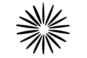 Obraz premium Abstract Black Background With White Dot Light Burst Illustration Design