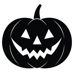 Jack-o-Lantern isolated on white background