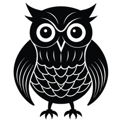 owl isolated on white background