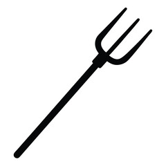 Pitchfork isolated on white background