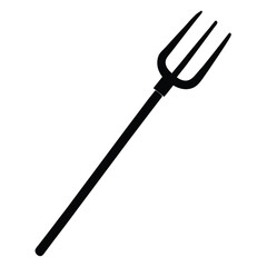 Pitchfork isolated on white background
