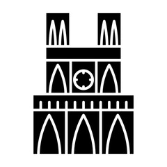 Notre Dame black icon