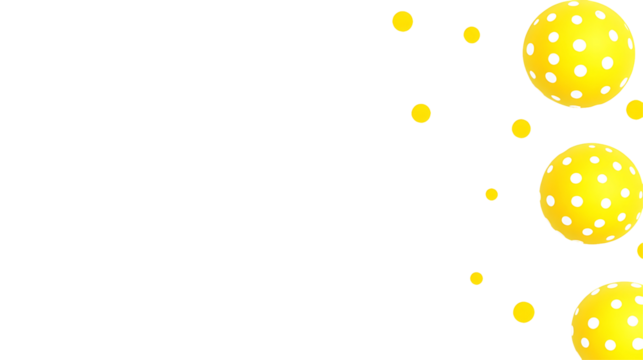 Abstract Illustration With Yellow Dots And White Pattern On Black Background