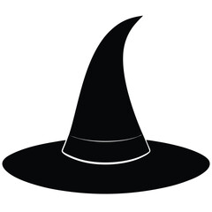Witch hat isolated on white background