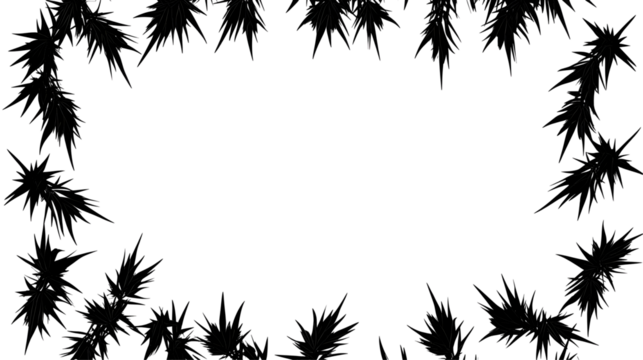 Abstract Black Background Illustration With White Dots And Light Frame