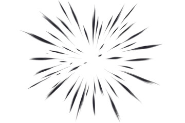 Abstract Starburst Illustration On A Transparent Black Background
