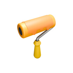 Perspective Paint Roller 3D Icon
