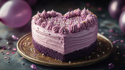 Elegant Purple Cake #16