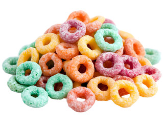 Colorful Cereal Heap Illustration On A Transparent Background For Food Nutrition