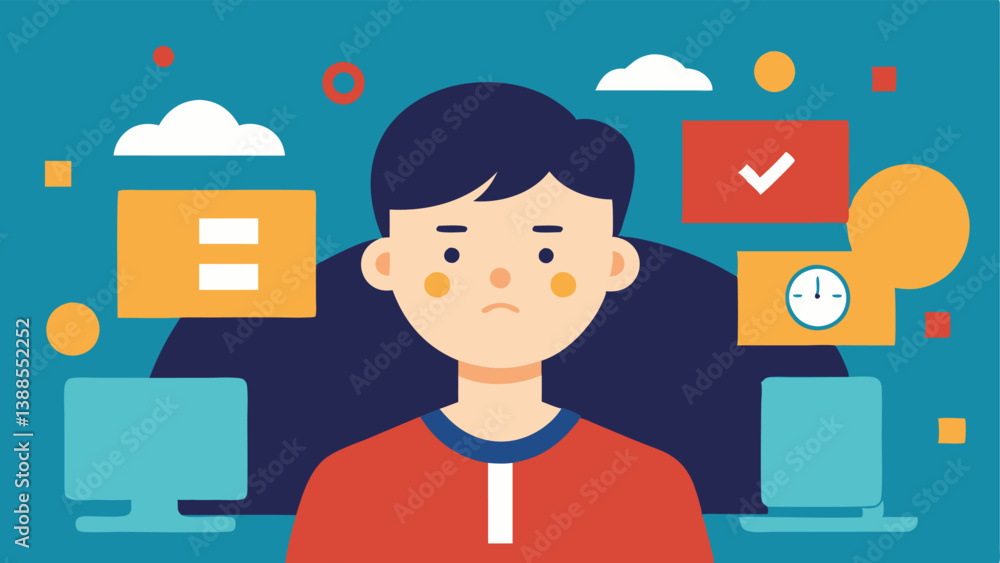 Poster growing up without skills a visual of a young adult in a professional setting struggling to communic