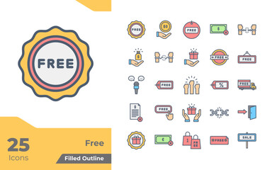 Free Filled Outline Icons