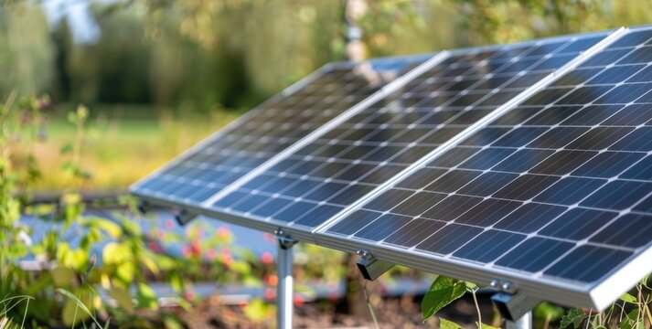 Solar panels - renewable energy, green technology, sustainable power, eco-friendly solution, clean energy, solar system, sunlight conversion, energy efficiency, sustainable living.