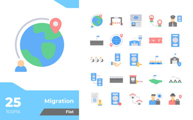 Migration Flat Icons