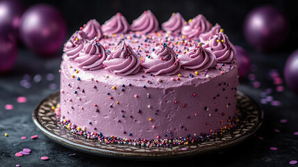 Elegant Purple Cake #2