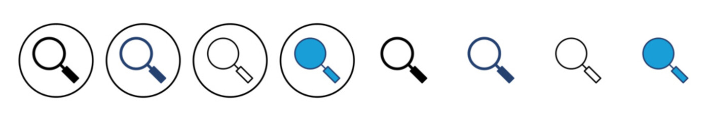 Search icon vector. search magnifying glass icon
