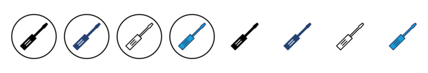 Screwdriver icon vector. tools icon vector