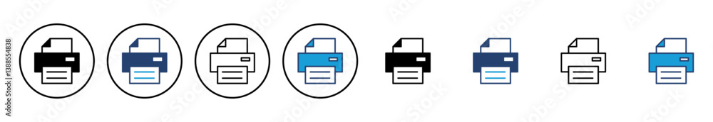 Poster print icon vector. printer icon vector.