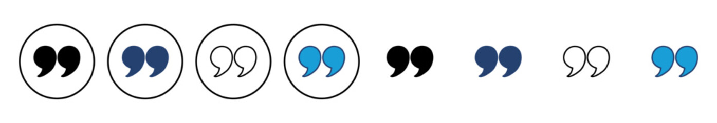 Quote icon vector. Quotation mark symbol.