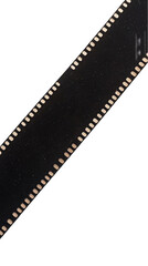 Obraz premium Elegant Black Glitter Ribbon On Transparent Background Decoration