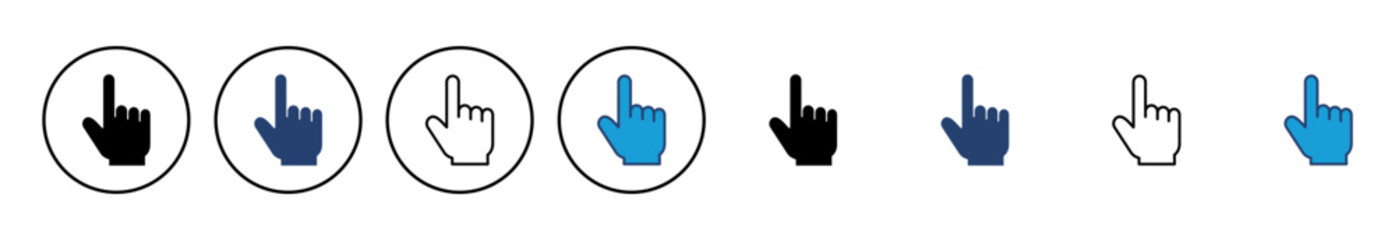Hand click icon vector. pointer icon vector. hand cursor icon vector