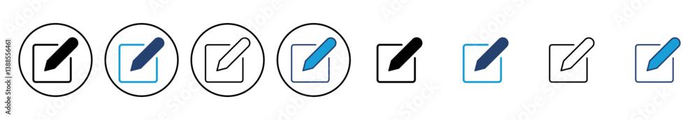 Poster edit icon vector. edit document icon. edit text icon. pencil. sign up