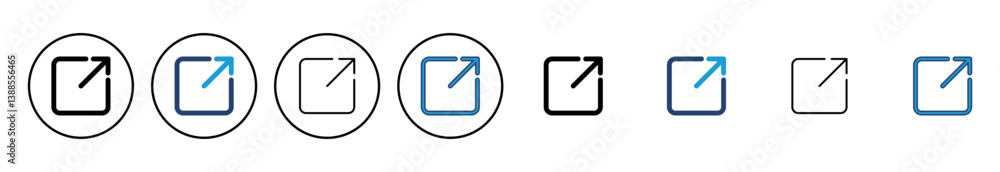 Aufkleber external link icon vector. link icon vector. hyperlink symbol