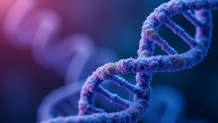 Abstract DNA Molecule Helix Structure