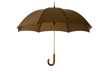 Isolated Brown Umbrella On Transparent Background As A Photo