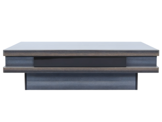 Isolated 3D Rendered Stage Podium Platform Design with Gray Stone Texture